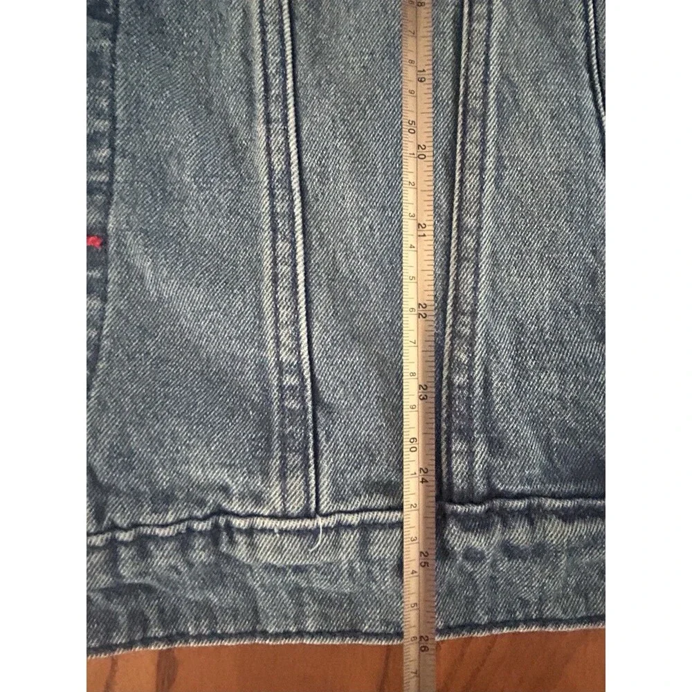 True Religion JESSE SN Patch Trucker Jacket Light Blue Denim LARGE -NWT!